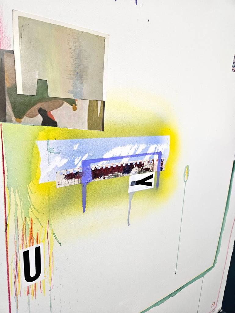 Original Abstract Language Collage by Shelton Walsmith