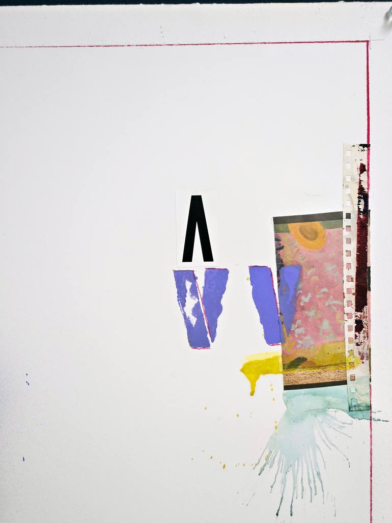 Original Abstract Collage by Shelton Walsmith