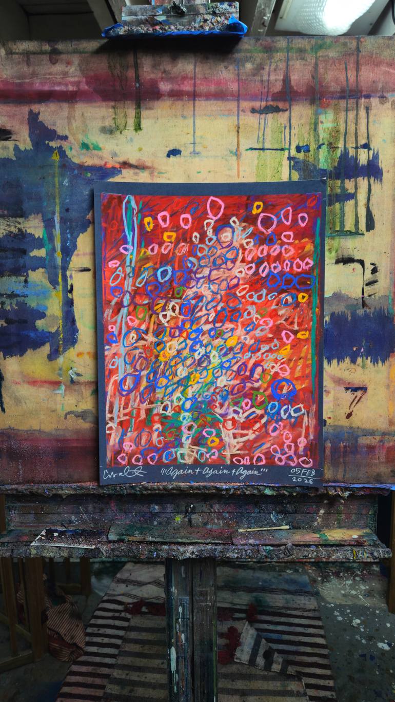 Original Abstract Drawing by Shelton Walsmith