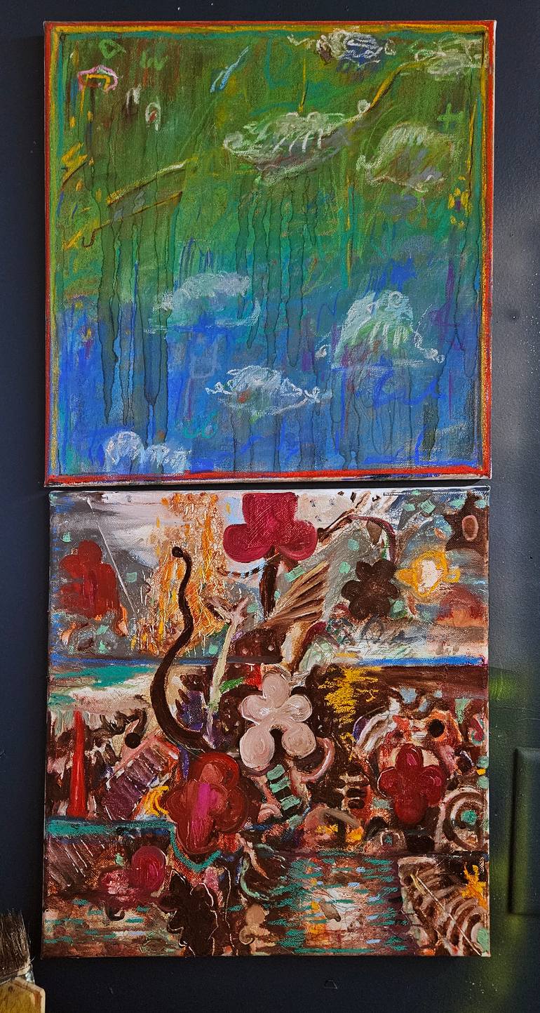 Original Painterly Abstraction Fantasy Painting by Shelton Walsmith
