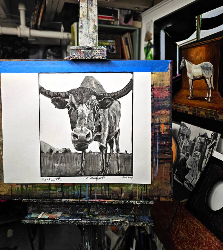 Original Black & White Animal Drawing by Shelton Walsmith