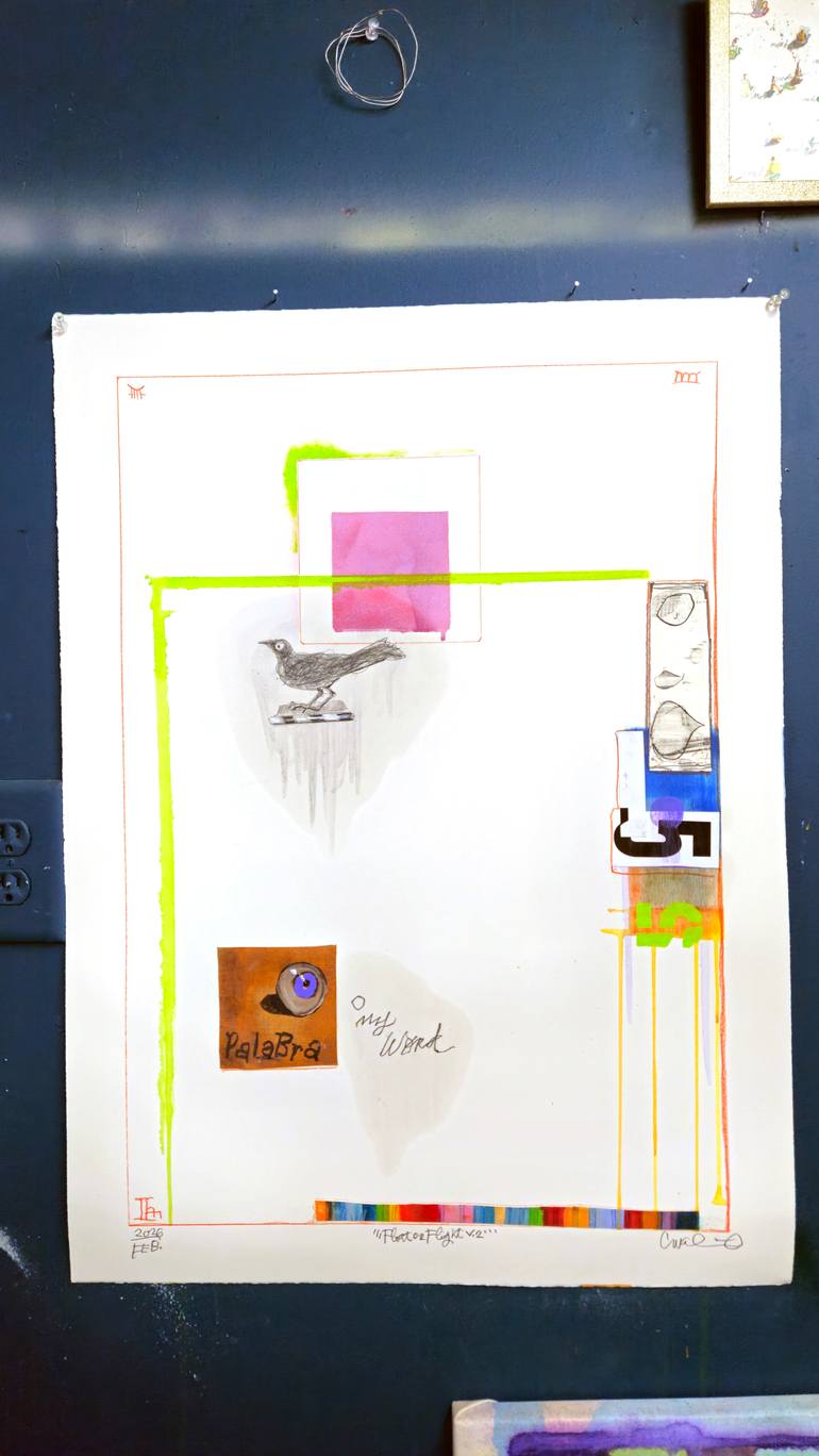 Original Dada Abstract Collage by Shelton Walsmith