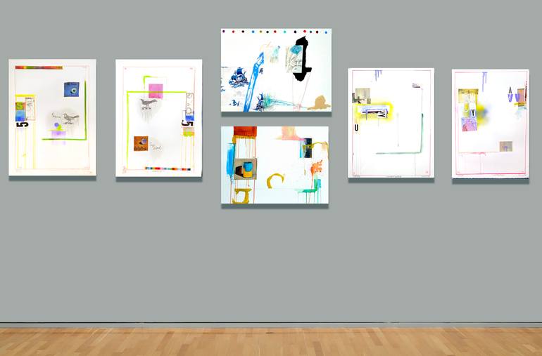 Original Dada Abstract Collage by Shelton Walsmith