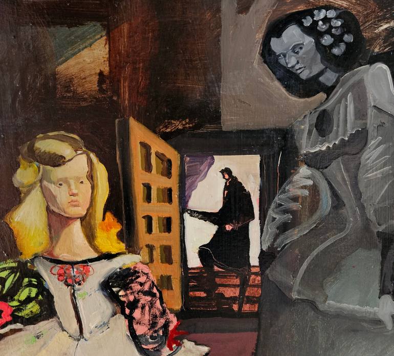 Original Abstract Pop Culture/Celebrity Painting by Shelton Walsmith