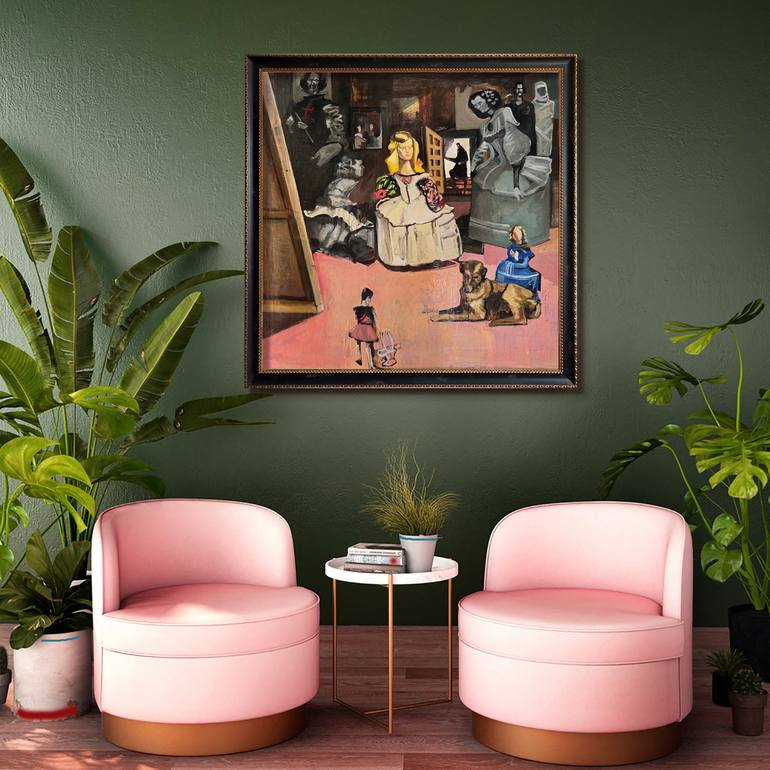 Original Abstract Pop Culture/Celebrity Painting by Shelton Walsmith