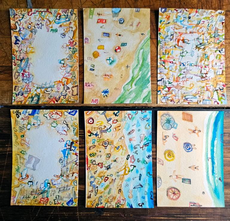 Original Figurative Beach Painting by Shelton Walsmith