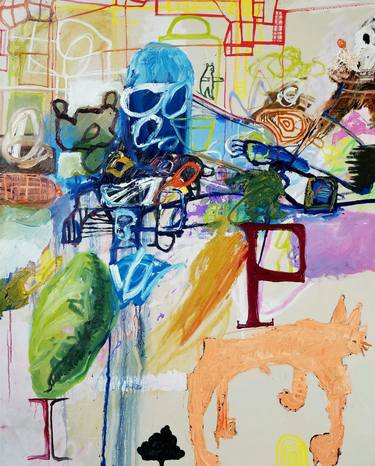 Original Abstract Animal Paintings by Shelton Walsmith