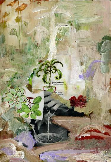 Original Fine Art Botanic Collage by Shelton Walsmith