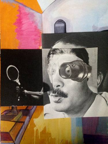 Original Dada Culture Collage by Shelton Walsmith