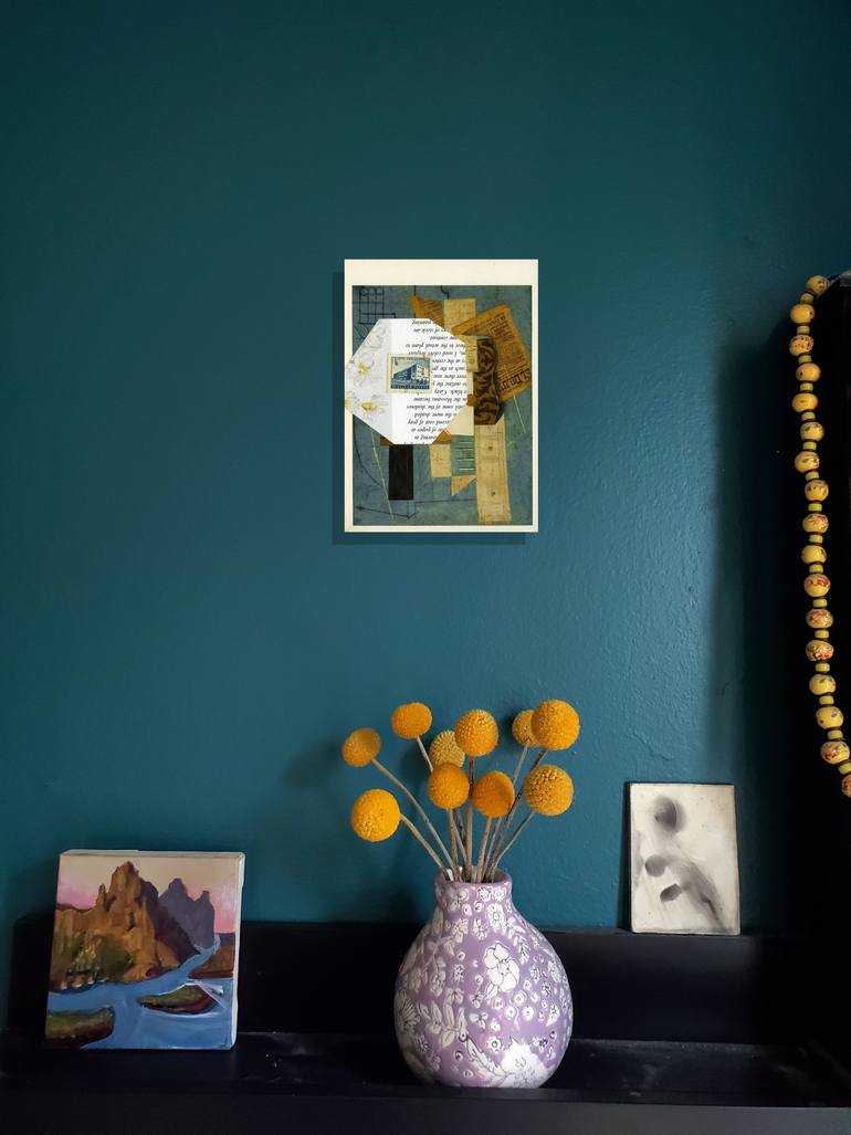 Original Dada Pop Culture/Celebrity Collage by Shelton Walsmith