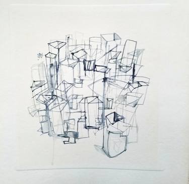 Original Illustration Architecture Drawings by Shelton Walsmith