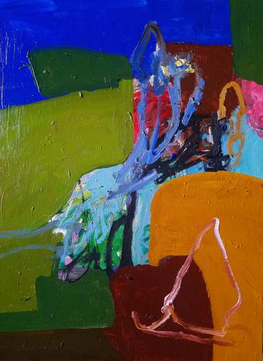 Original Abstract Expressionism Mortality Paintings by Shelton Walsmith
