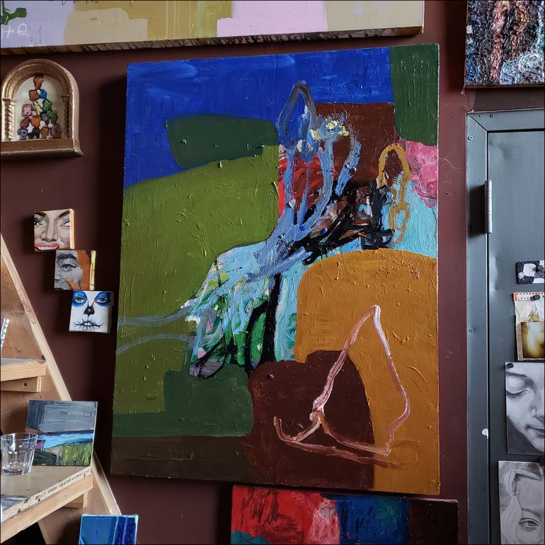 Original Abstract Expressionism Other Painting by Shelton Walsmith