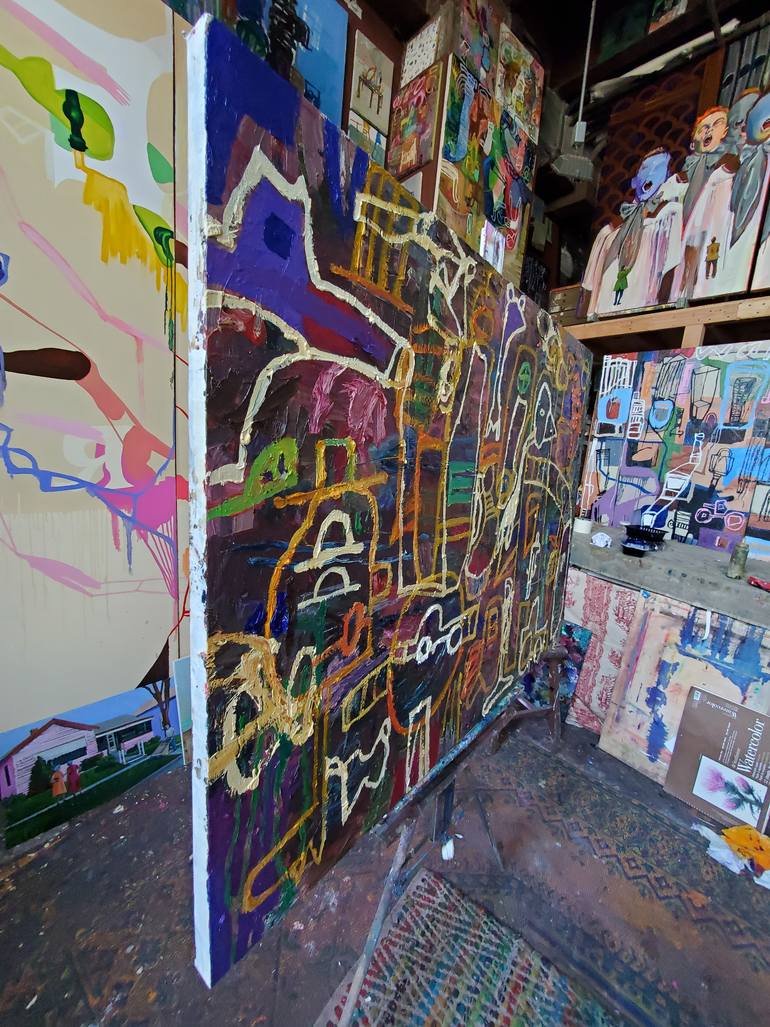 Original Expressionism Architecture Painting by Shelton Walsmith