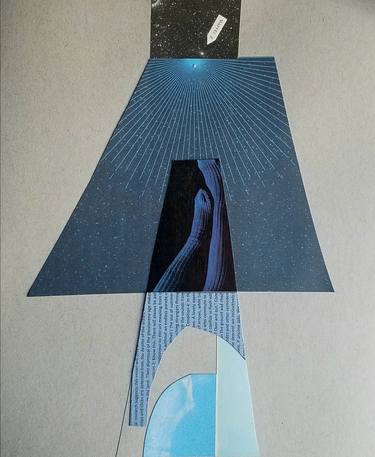 Print of Dada Outer Space Collage by Shelton Walsmith