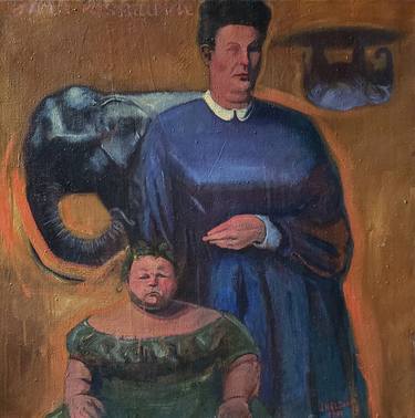 Original Folk Family Paintings by Shelton Walsmith