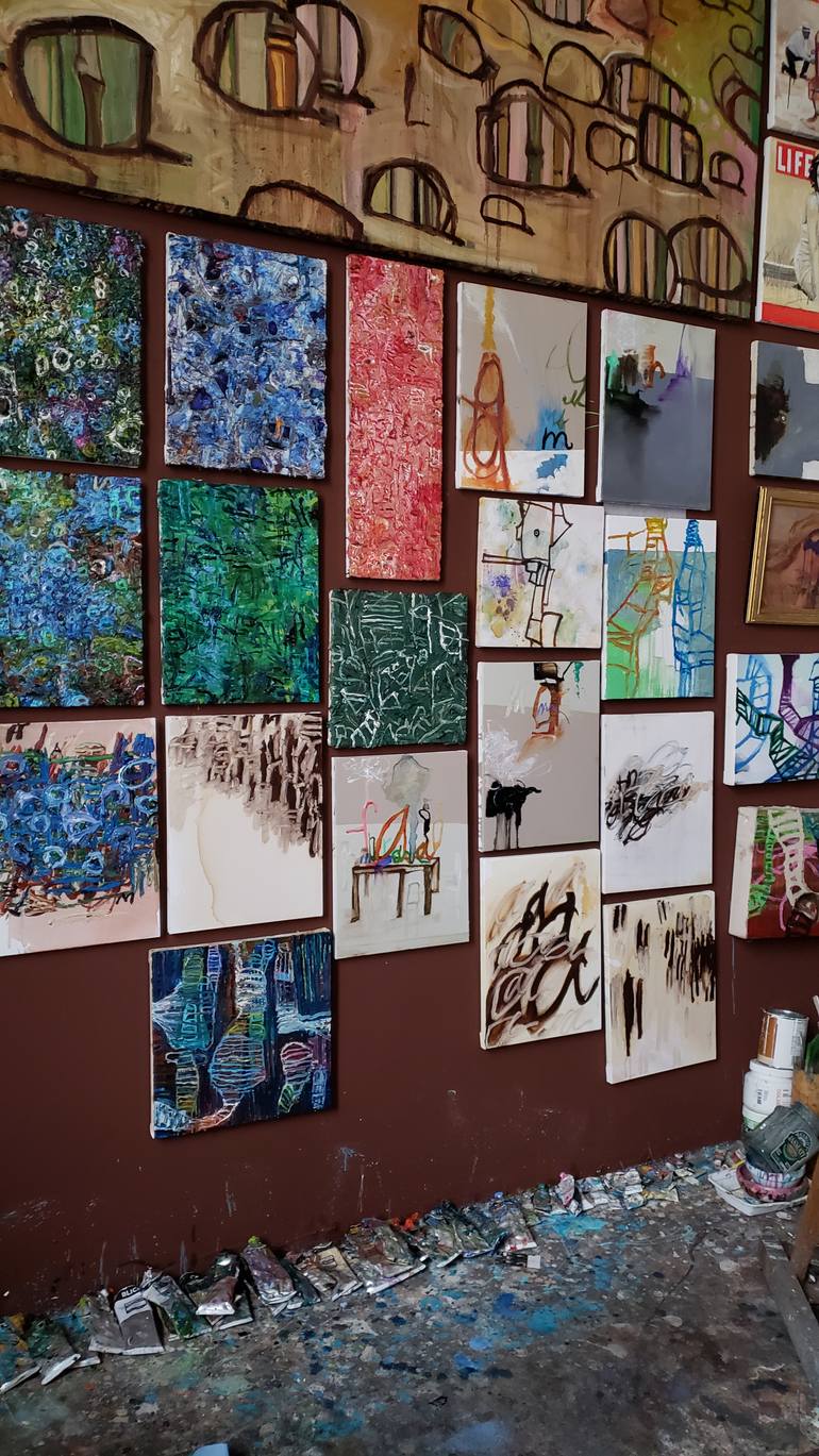 Original Abstract Painting by Shelton Walsmith