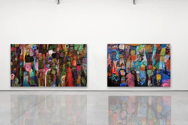 Original Abstract Painting by Shelton Walsmith