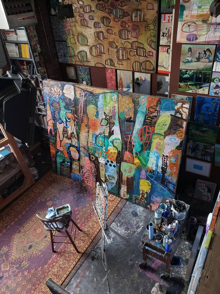 Original Abstract Painting by Shelton Walsmith