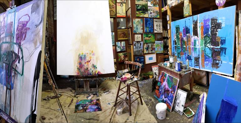 Original Abstract Painting by Shelton Walsmith