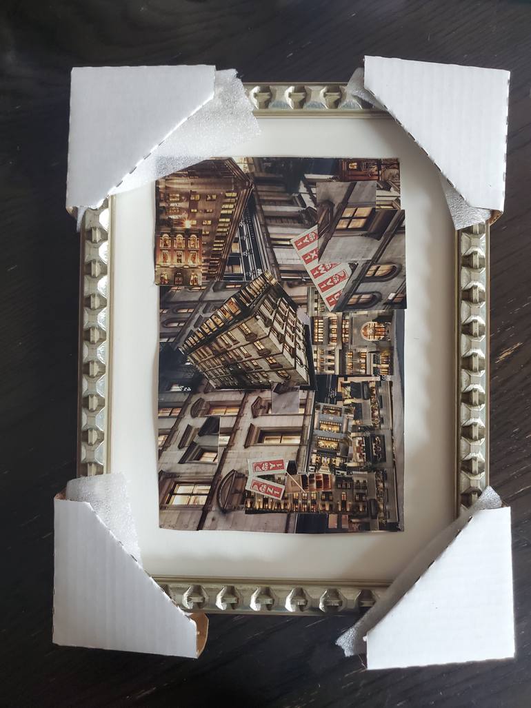 Original Abstract Architecture Collage by Shelton Walsmith