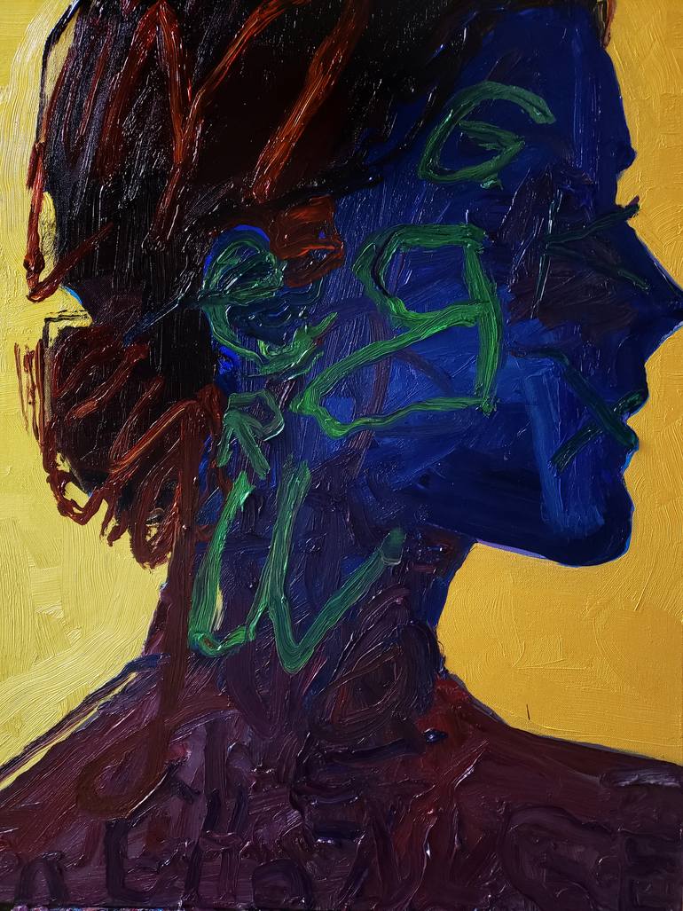 Original Women Painting by Shelton Walsmith | Figurative Art on Canvas | She thought it up, she wrote it down then she disappeared into the light