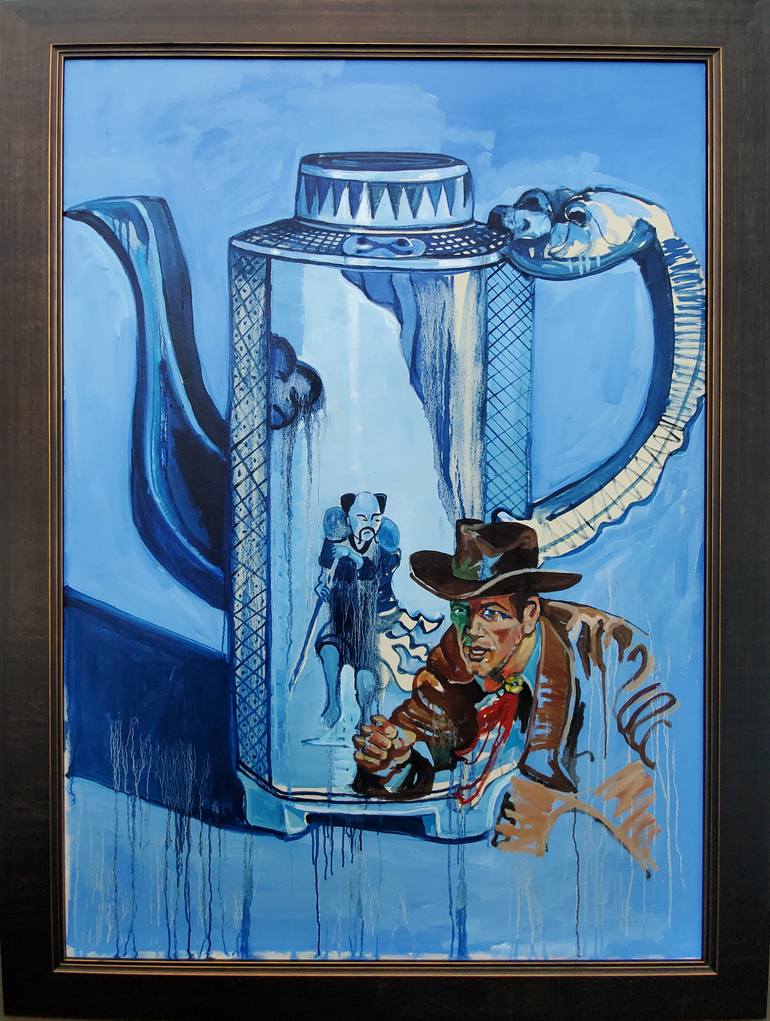 Bull in a China Shop Painting by Shelton Walsmith | Saatchi Art