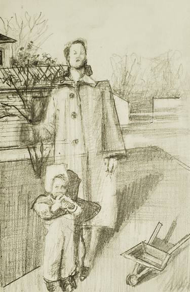 Original Figurative Family Drawings by Shelton Walsmith