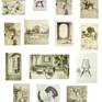 Drawing of my collage Gatto which became the painting Charity in a process of transformation and synthesis.