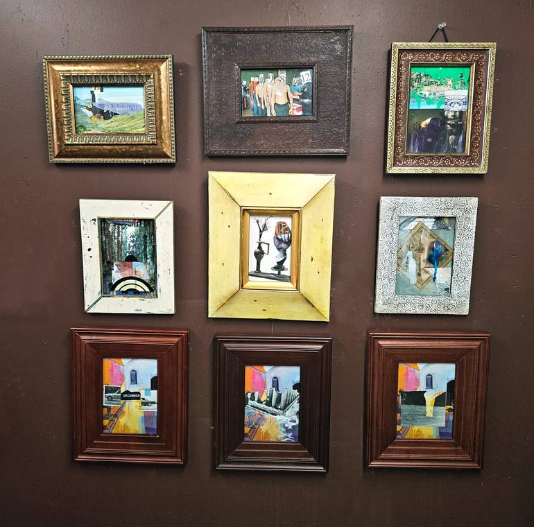 Original Dada Abstract Collage by Shelton Walsmith