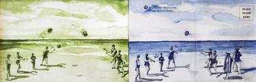 Original Beach Drawings by Shelton Walsmith