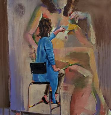 Original Figurative Women Paintings by Shelton Walsmith