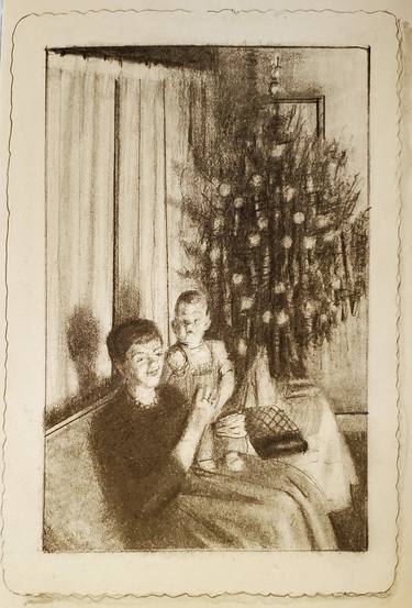Original Impressionism Family Drawings by Shelton Walsmith
