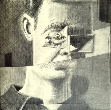Original Dada Portrait Drawings by Shelton Walsmith