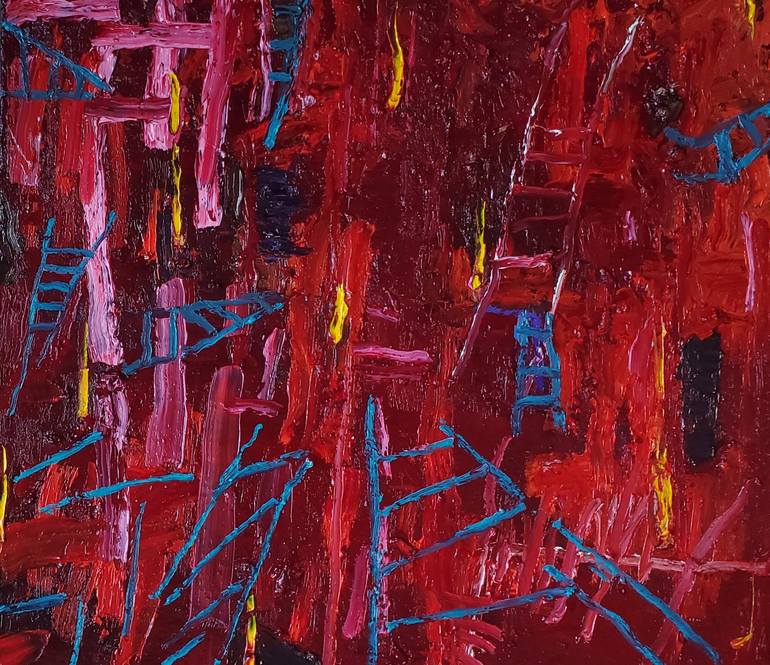 Original Architecture Painting by Shelton Walsmith | Abstract Art on Canvas | Who Knows the Way to go?