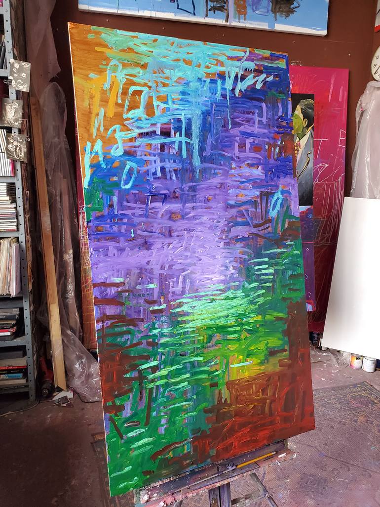 Original Abstract Painting by Shelton Walsmith