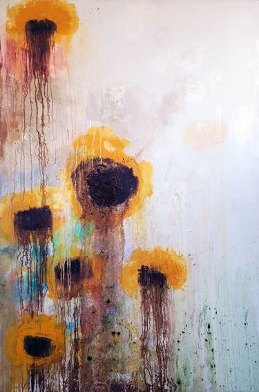 Original Abstract Botanic Paintings by Shelton Walsmith