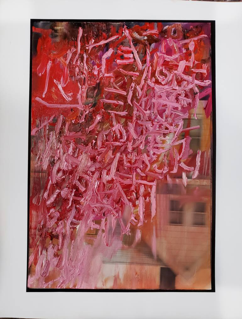 Original Abstract Architecture Painting by Shelton Walsmith