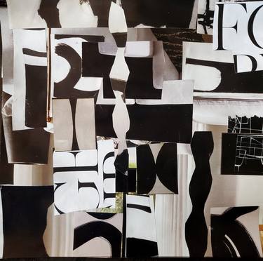 Original Cubism Abstract Collage by Shelton Walsmith