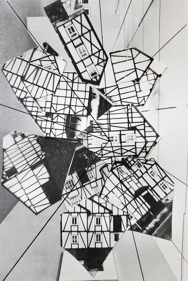Original Cubism Architecture Collage by Shelton Walsmith