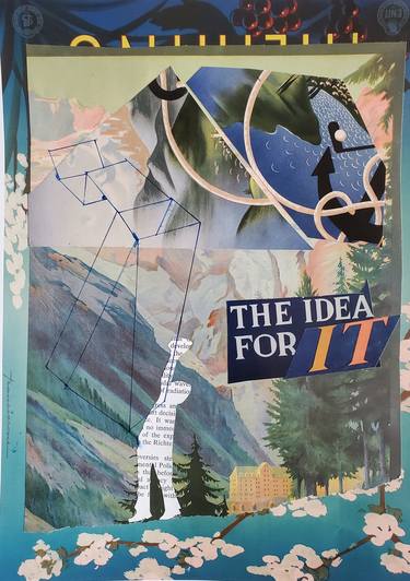Print of Dada Language Collage by Shelton Walsmith