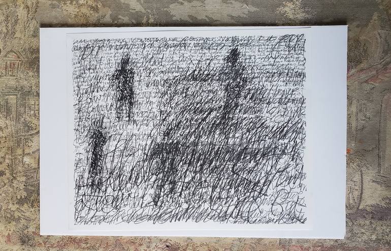 Original Expressionism Language Drawing by Shelton Walsmith