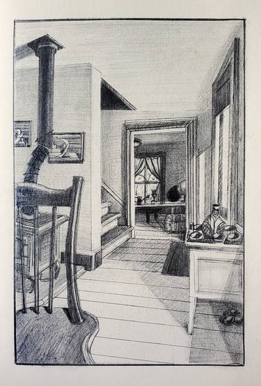 Print of Impressionism Interiors Drawings by Shelton Walsmith