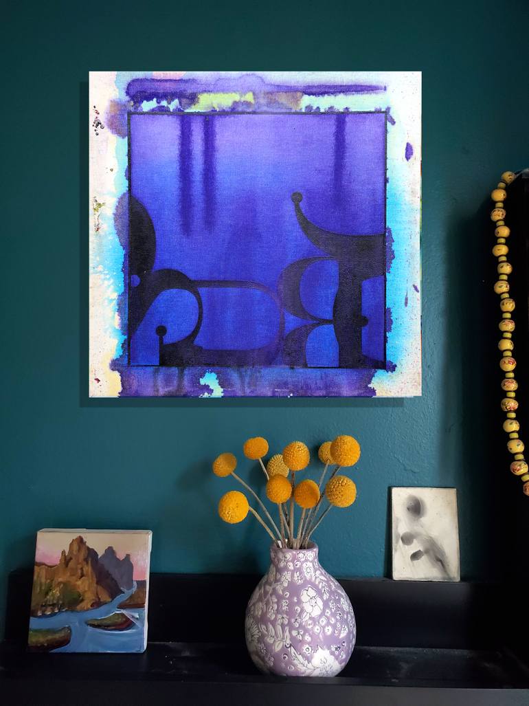 Original Expressionism Language Printmaking by Shelton Walsmith