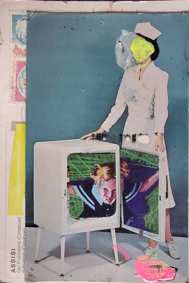 Print of Dada Science/Technology Collage by Shelton Walsmith