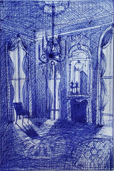 Original Impressionism Architecture Drawings by Shelton Walsmith