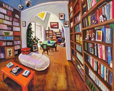 Original Impressionism Interiors Paintings by Shelton Walsmith
