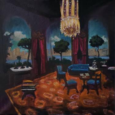 Original Impressionism Interiors Paintings by Shelton Walsmith
