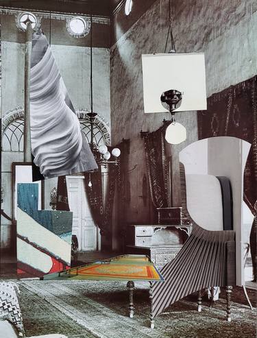 Original Interiors Collage by Shelton Walsmith