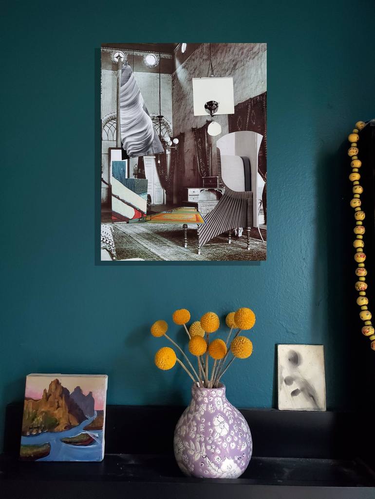 Original Cubism Interiors Collage by Shelton Walsmith